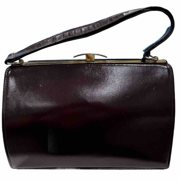 VTG James Florsheim London for Woodward and Lothrop Brown Leather Tailored Purse - Picture 1 of 15